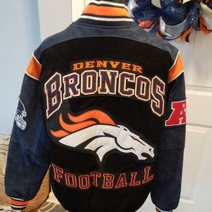 Denver Broncos suede jacket